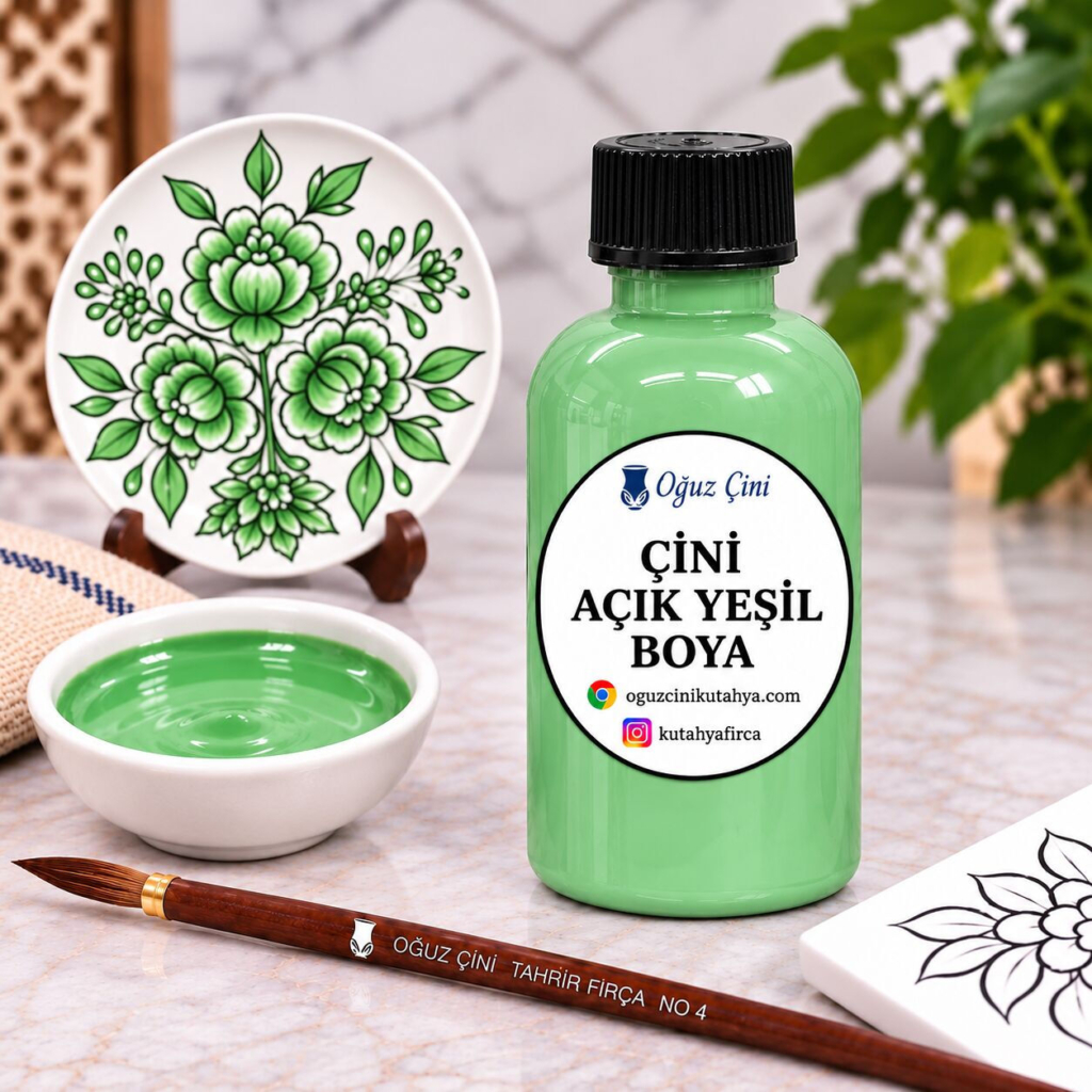 Fıstık Yeşili (Açık Yeşil) Sıraltı Çini Boyası