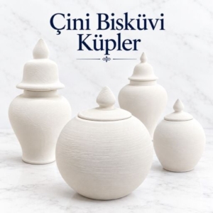 Çini Bisküvi Küpler
