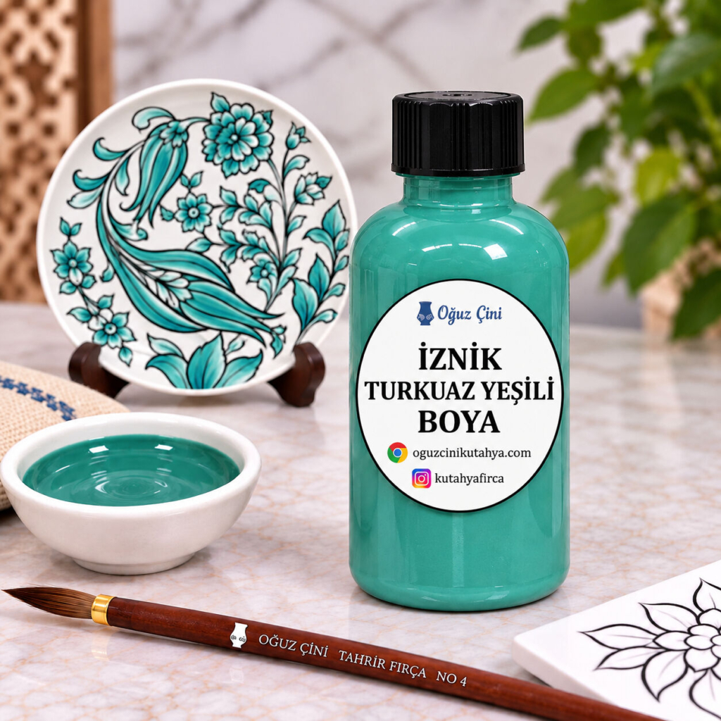 İznik Turkuaz Yeşili Sıraltı Çini Boyası 50 cc