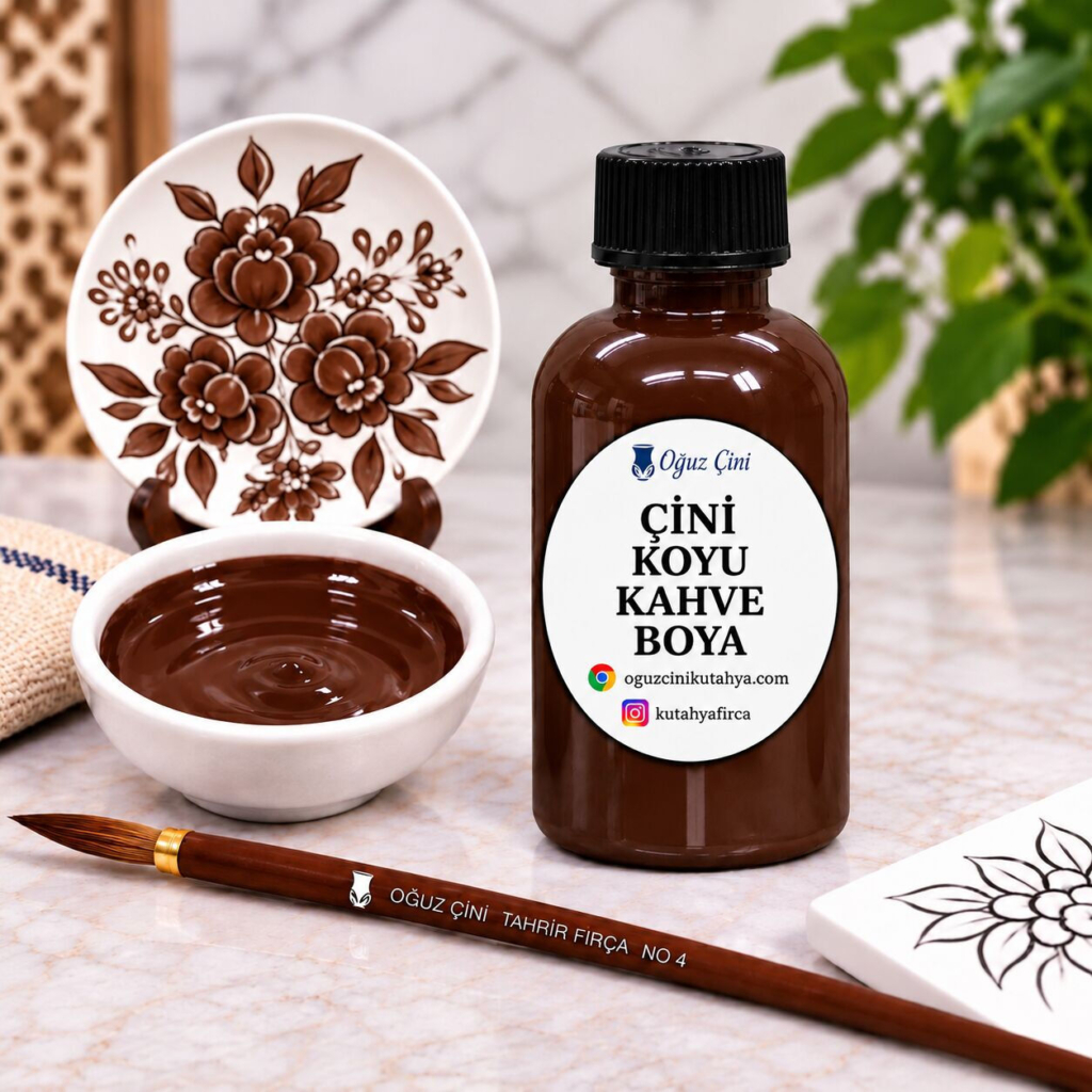 Koyu Kahve Sıraltı Çini Boyası