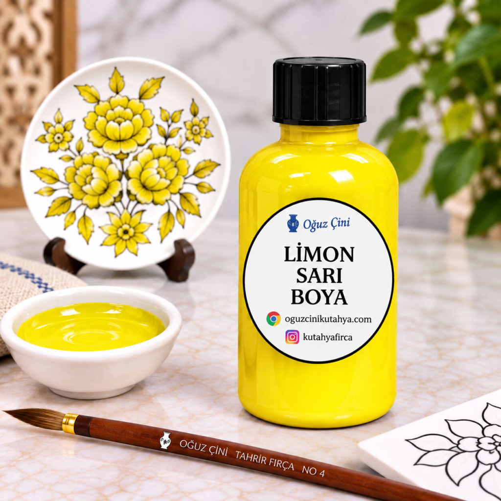 Limon Sarısı Sıraltı Çini Boyası 50 cc
