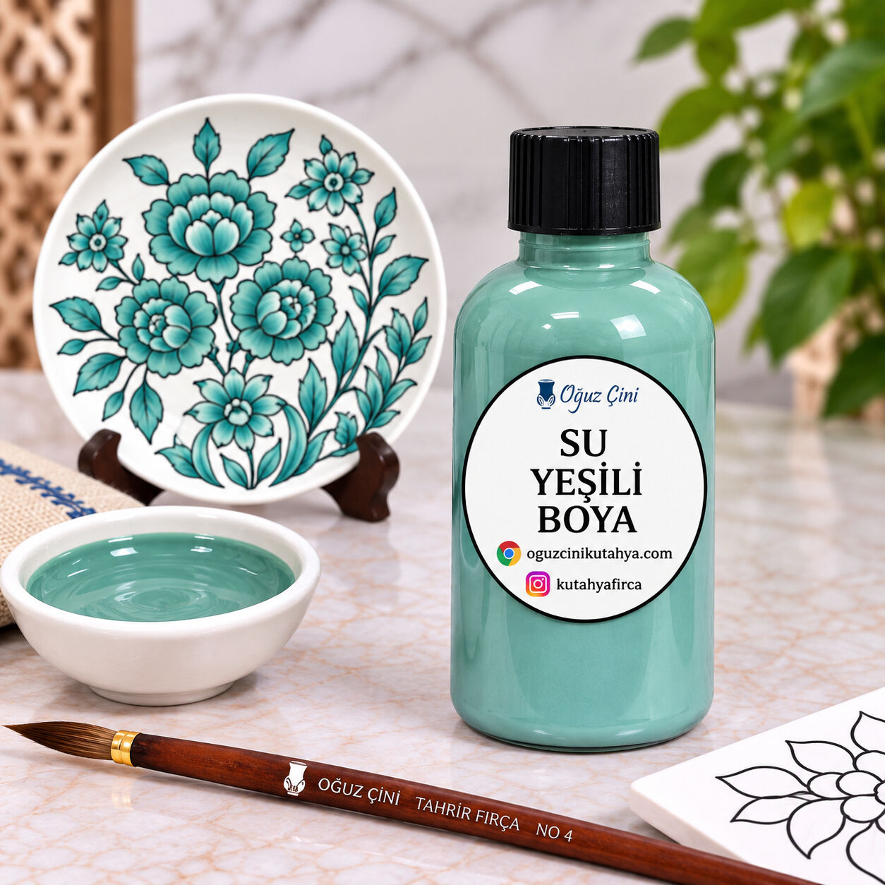 Su Yeşili Sıraltı Çini Boyası 50 cc