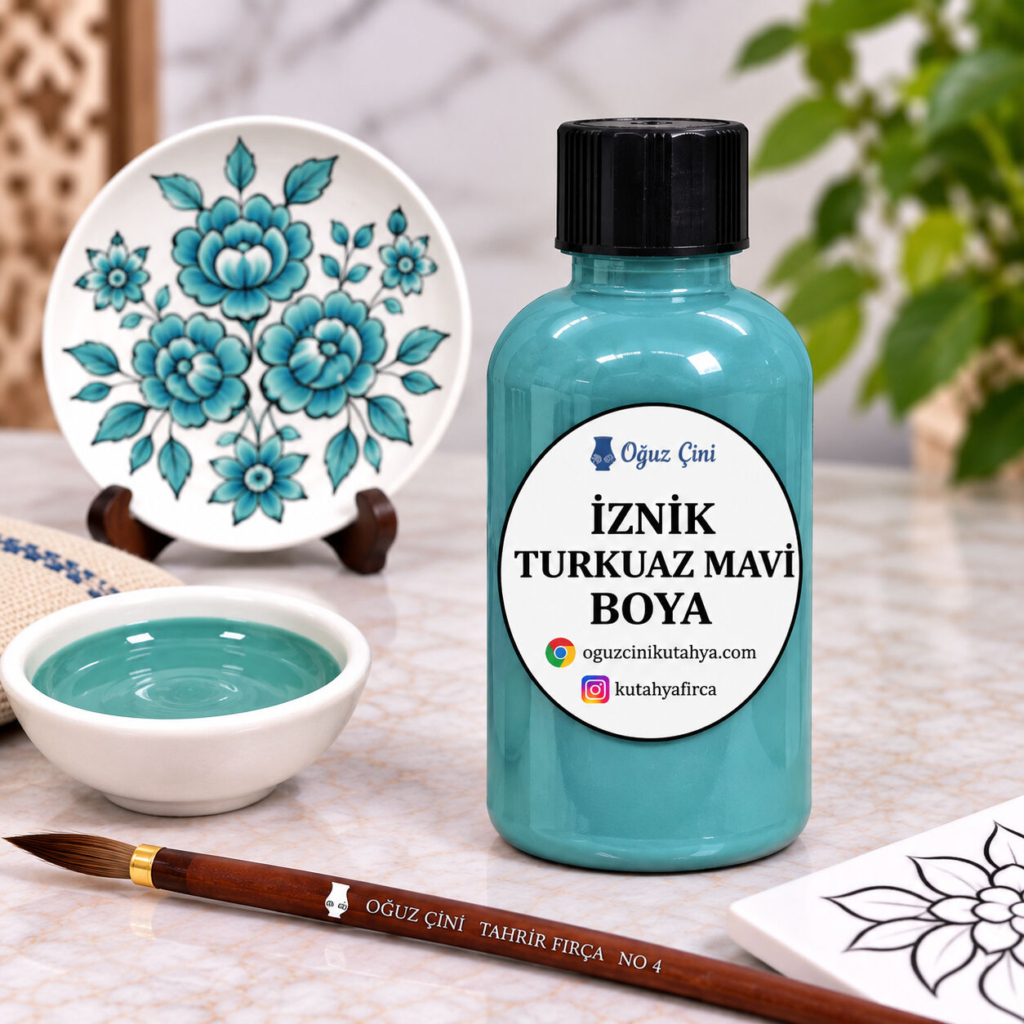 İznik Turkuaz Mavi Sıraltı Çini Boyası 50 cc
