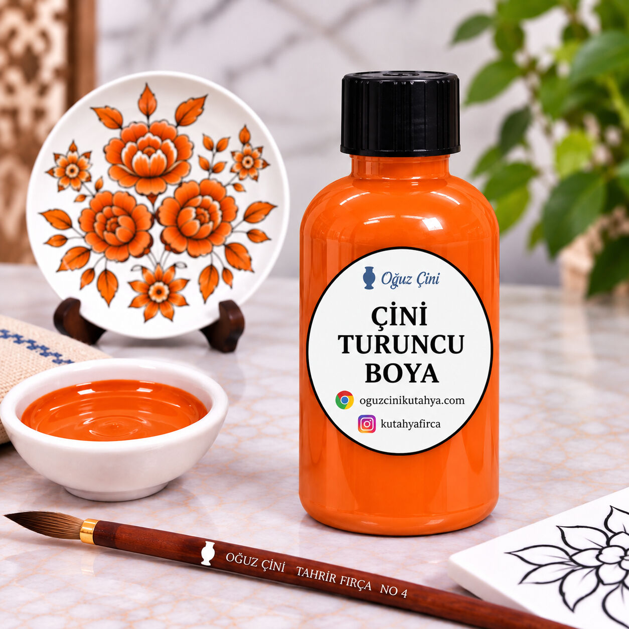 Turuncu Sıraltı Çini Boyası 50 cc