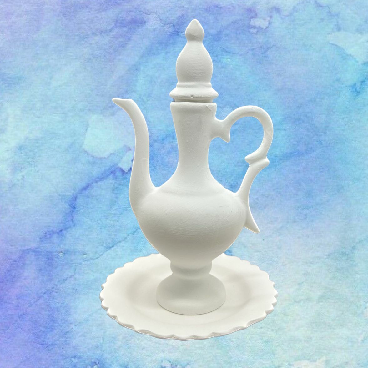 28cm Bisküvi Tabaklı Antik İbrik